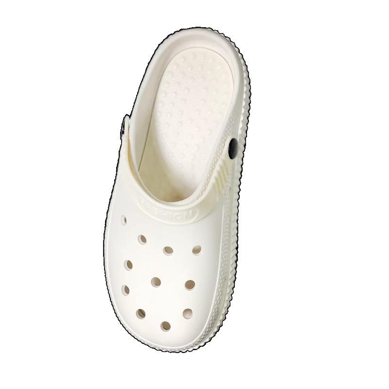 Мода 2025 Лето Женские Сандалии с закрытым носком Платформа Слипоны Ажурные Лаконичные Удобные Сандалии Уличные Повседневные Легкие Пляжные Шлепанцы