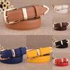 Simple Women's Belt Solid Vintage Leather Belt Fashion Waistband Belts  Pants