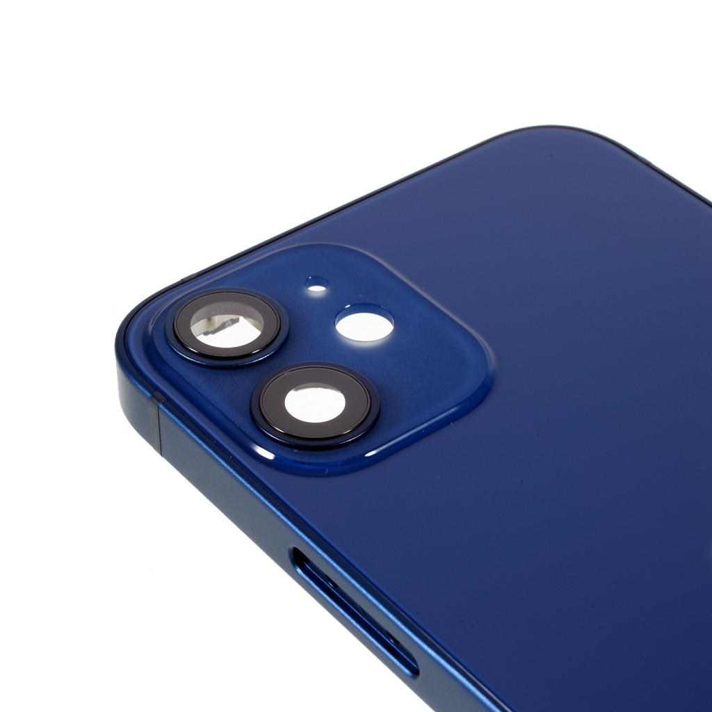 Для iPhone 12 mini 5,4 дюйма Задняя крышка аккумуляторного отсека + Рамка средней пластины + Запасная часть с боковыми кнопками (без логотипа)