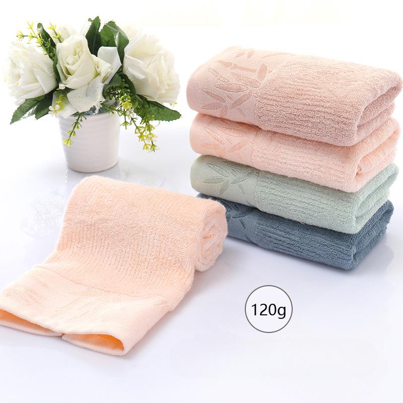 Bamboo Fiber Face Towel Household Bathing Towels Rectangle Good Absorption Soft Towels for Home Bathroom
