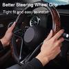 2 шт., чехол на руль с текстурой древесины, противоскользящий, без запаха, термостойкий, универсальный, подходит из искусственной кожи, рукава на руль автомобиля
