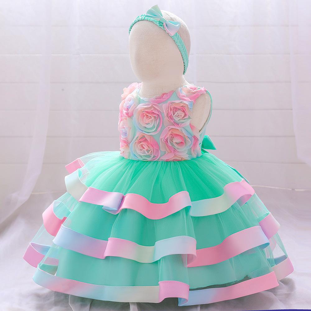 2024 European & American Flower Tutu Dress for Toddlers - Catwalk Style