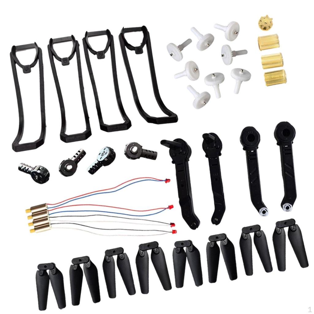 Комплект запасных частей для квадрокоптера на радиоуправлении, набор аксессуаров для дрона, ремонт двигателей для E88Pro