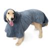 Мягкий впитывающий халат для питомцев для собак средних и крупных пород. Быстросохнущая ткань-полотенце. Регулируемый пояс.