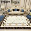Luxury Marble Texture White Black Carpet for Living Room Bedroom Washable Rug Household Room Decor Carpet Floor MAT