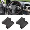 Для Opel Vauxhall Corsa (D) Для Chevrolet Niva 2009-2017 Перфорированная внутренняя накладка на рулевое колесо автомобиля Защитная отделка из замшевой кожи