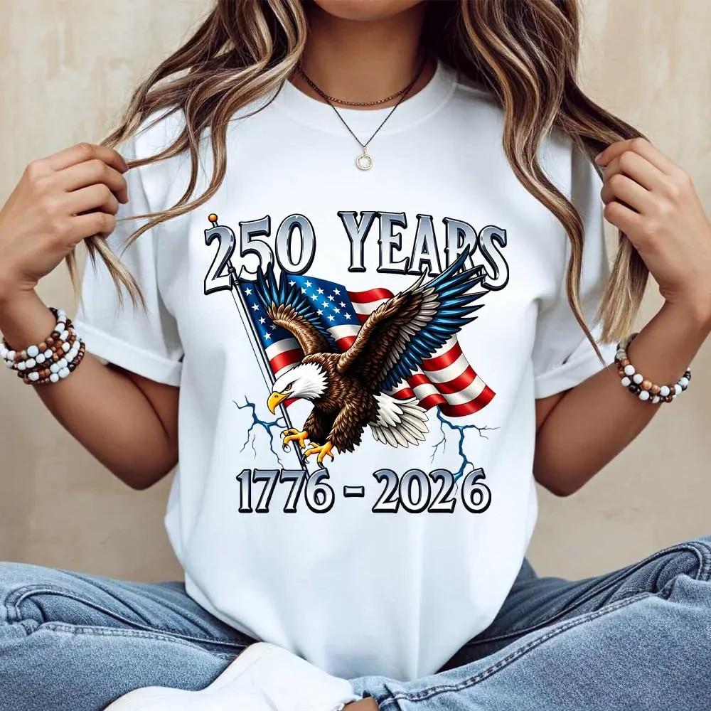 Memorial Day T-shirt American Eagle Independence Day 250 Years 1776 2026 T-Shirt