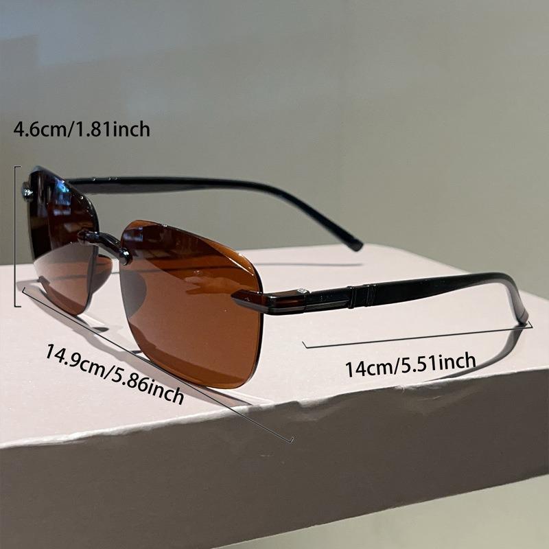 Солнцезащитные очки для мужчин Высококлассные и модные солнцезащитные очки с защитой от УФ-лучей Бескаркасные и с отделкой для женщин Солнцезащитные очки