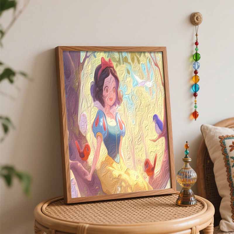Disney Snow White Painting Kit Canvas DIY Home Decor GiftDiamond Painting Kit