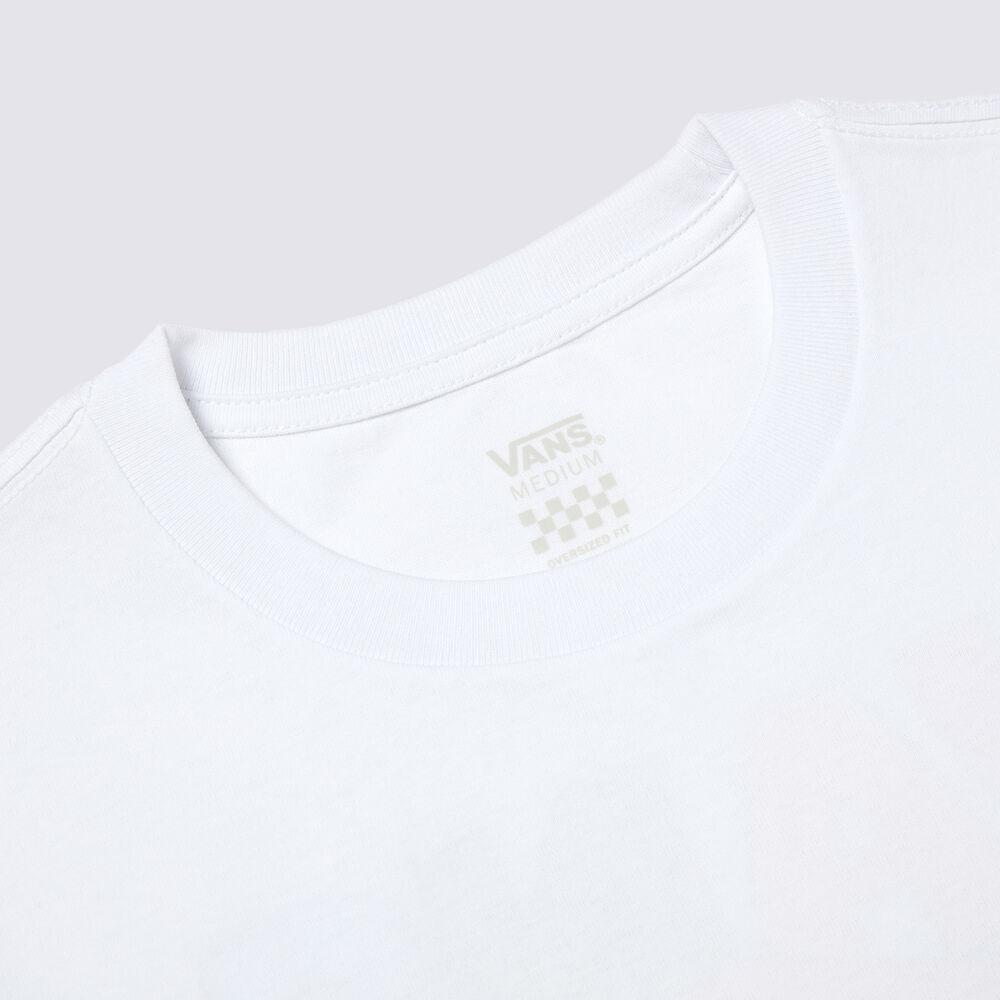 Vans Однотонная футболка с короткими рукавами и рисунком животных, женские топы, белые VN000C0SWHT