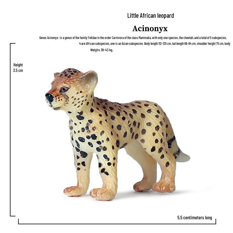 Набор фигурок диких животных: Ягуар, Гепард, Африканский Леопард для Детей