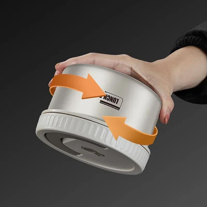 Ланч-бокс для микроволновой печи, портативный изолированный контейнер для ланча, набор штабелируемых контейнеров для бенто из нержавеющей стали, термос-контейнер, ланч-бокс, чехол для бенто