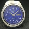 SEIKO 5 AUTOMATIC VINTAGE 7009A JAPAN MENS ARABIC BLUE DIAL WATCH a702116-5