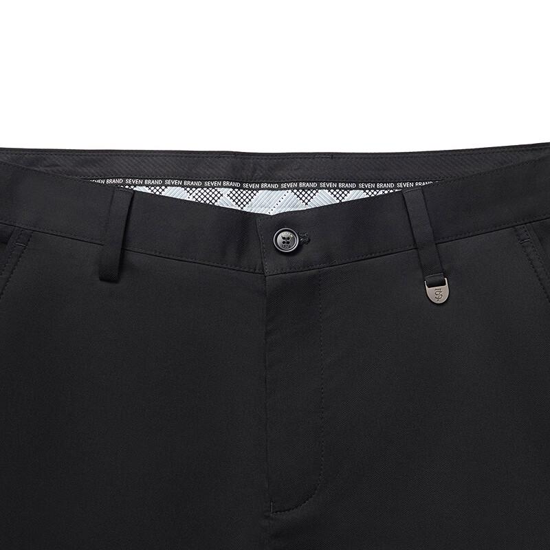 Qipai Men's Bamboo Fiber Blend Business Casual Straight-Leg Pants