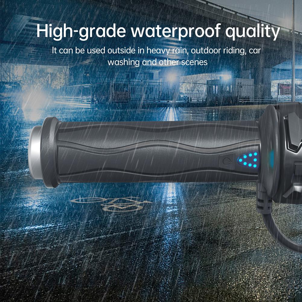 DC 12V Мотоциклетные Ручки с Подогревом Интеллектуальный Контроль Температуры Регулируемая Горячая Ручка 5-ступенчатая Электрическая Литая Ручка Подогрев