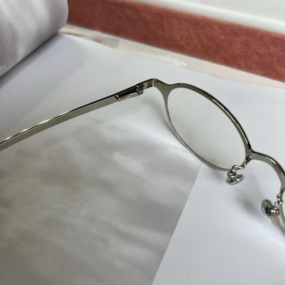 Spicy Girl Anti-blue Eyeglasses Transparent Blocking Glasses Party Metal Oval Glasses Summer