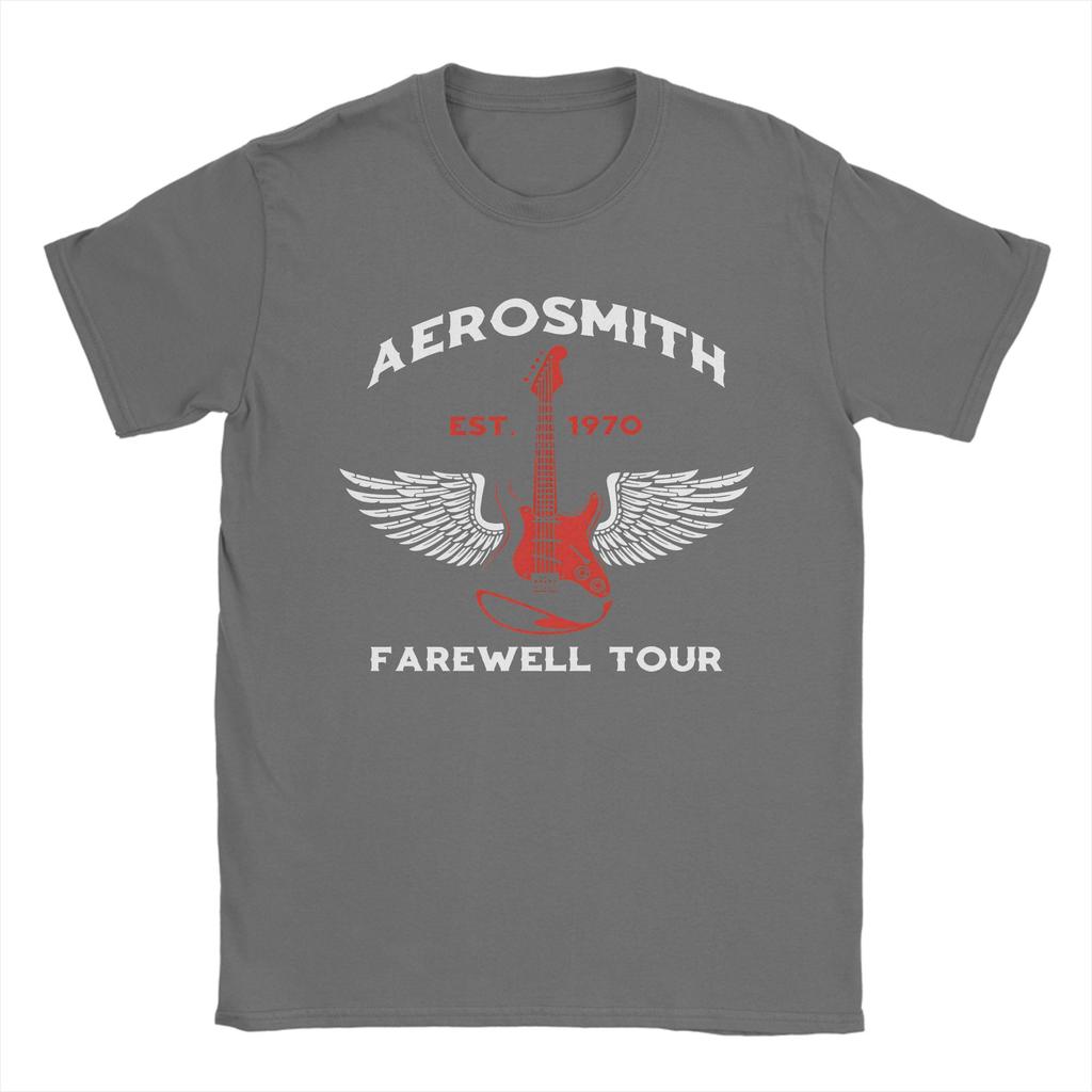 Aerosmith Tour TShirt Men  Fun 100 Cotton Tee Shirt Round Collar Short Sleeve T Shirt Birthday Gift Clothing
