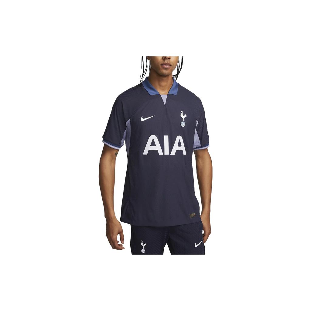 Nike Letter Logo Print Polo Loose-Fit Raglan Short Sleeve Soccer Jersey Men Tops Navy-Blue DX2624-460