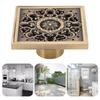 Square Shower Drain Kit 10 x 10 cm / 3.94 x 3.94 in Drain Strainer Antique Floor Strainer  Kitchen