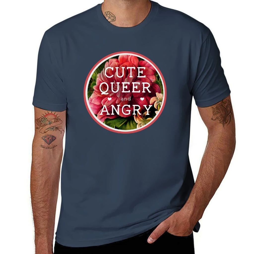 Cute Queer and Angry TShirt Plus Size Lightweight Top
