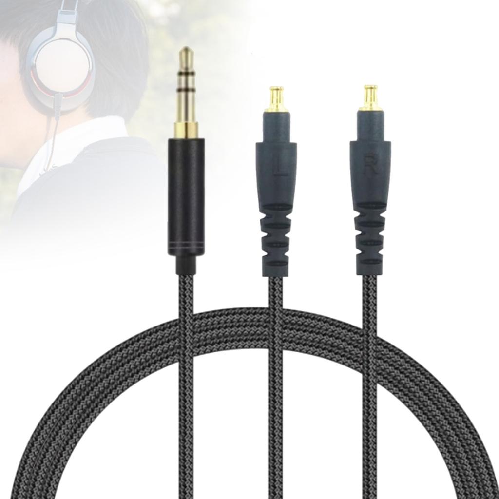 Improved Headphone Cable for MSR7b/SR9/ESW990h/ ES770h/ESW950/ES750 Headphones 3D Sound Wide Sound Range