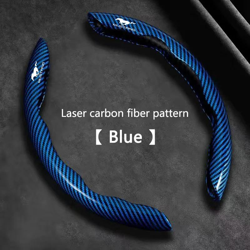 New 2026 Car Sticker Ford New 2025 Hot New Carbon fiber Car Steering Wheel Cover Non-slip Protector Sleeves For Mustang Ford Fie