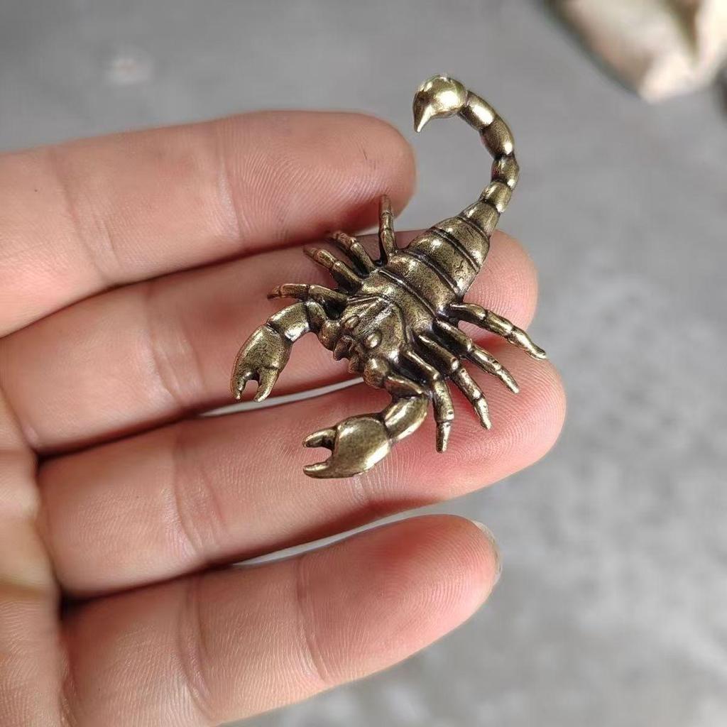 Brass Insect Tea Pet Ornaments: Mantis, Bee, Cricket, Ant, Cockroach, Beetle