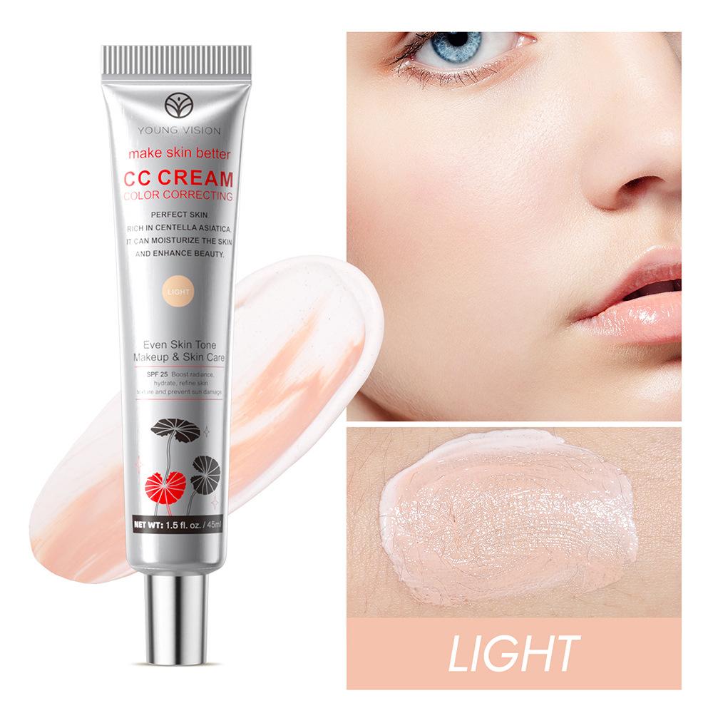Centella CC Cream Concealer Invisible Pores Moisture Waterproof Anti-sweat Primer Naturally Lasting Women Makeup Tinted Base