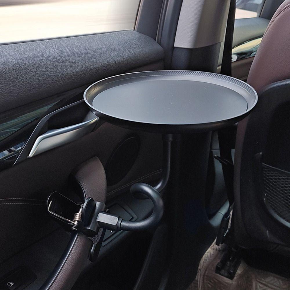with Clamp Car Cup Holder Tray 360° Swivel Arm Car Tray Table Drink Stand  Mobile Phone Holder
