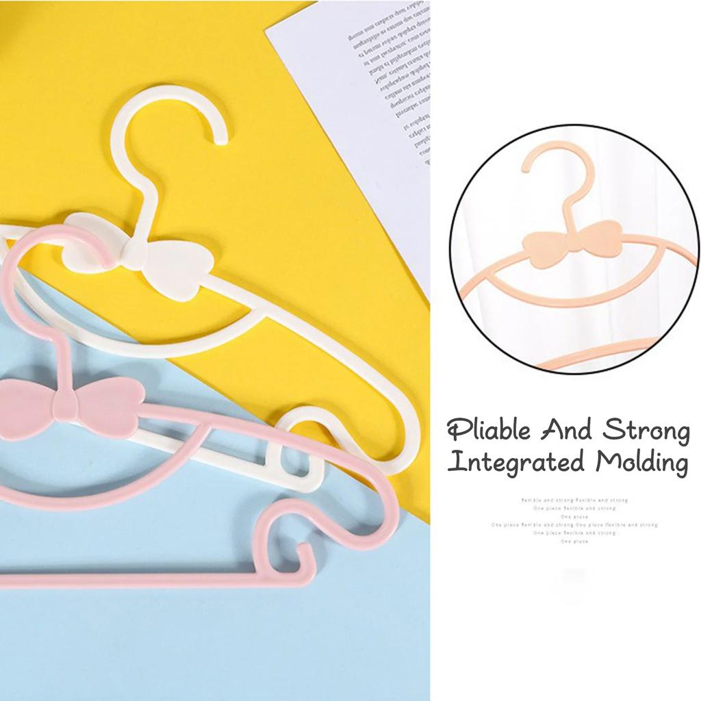 10pcs Baby Hangers Plastic Kids Clothes Storage Hanger for Nursery Children Hangers Toddler Infant Portable Coats Home Rack