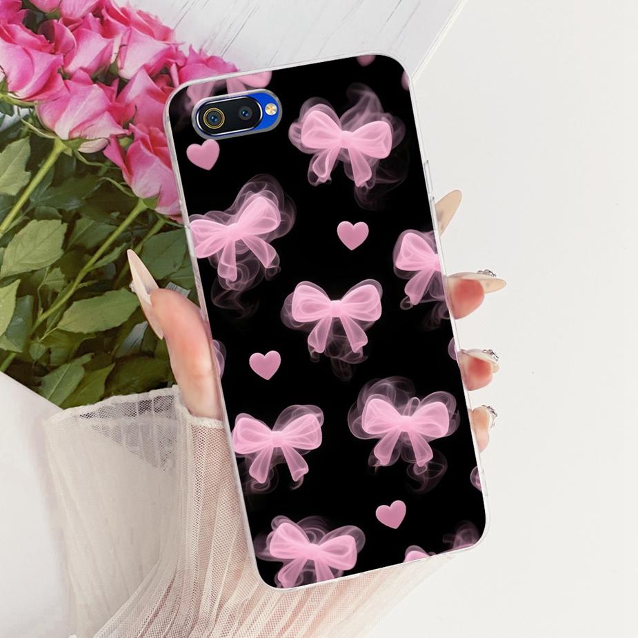 For Oppo A1k Case CPH1923 Luxury Flowers Butterfly Painted Cover Soft Silicone Case For Realme C2 RMX1941 OppoA1k RealmeC2 Shell
