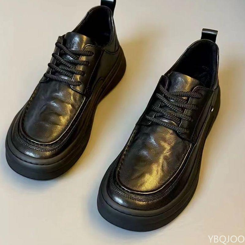 Модная новая весенне-осенняя обувь на мягкой подошве, модная повседневная, противоскользящая, из мягкой кожи, дышащая, удобная мужская обувь