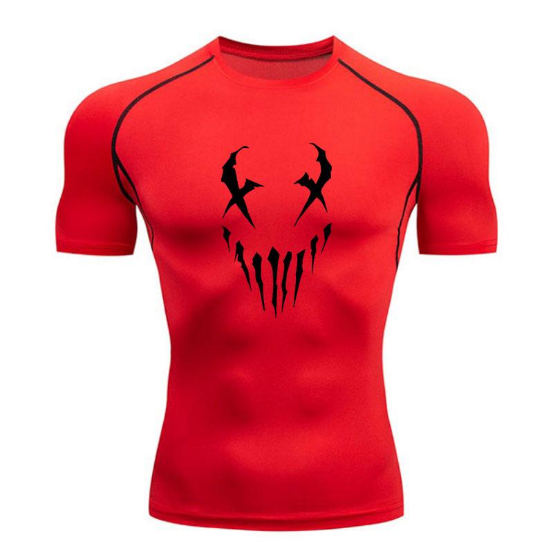 Men's Compression Athletic Workout T-shirt, Quick Dry Breath