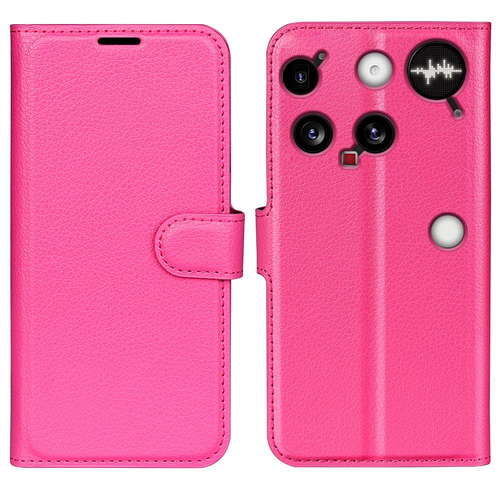 Ни за что Телефон (3) Чехол 5G Текстура личи Ударопрочный Кожаный Чехол-кошелек для телефона