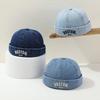 Summer Baby Brimless Hat Adjustable Kids Docker Caps Fashion Melon Cap  For Infant Boy Girl