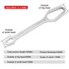 8-22mm 3-17mm Universal Torx Wrench Self-tightening Adjustable Glasses Wrench Board Double-head Torx Spanner Hand Tools for Home