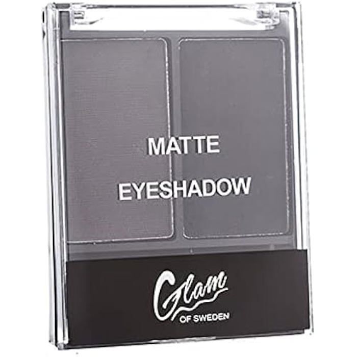 Fard À Paupières - GLAM OF SWEDEN - Matte Eyeshadow 03-Dramatic - Couleur Dramatic - 4 Gr - Non Waterproof