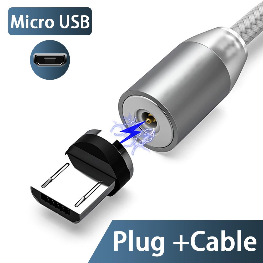 3A светодиодный магнитный USB-кабель для быстрой зарядки USBC-кабель Магнитное зарядное устройство для передачи данных и зарядки Кабель Micro USB Кабель для мобильного телефона USB-шнур