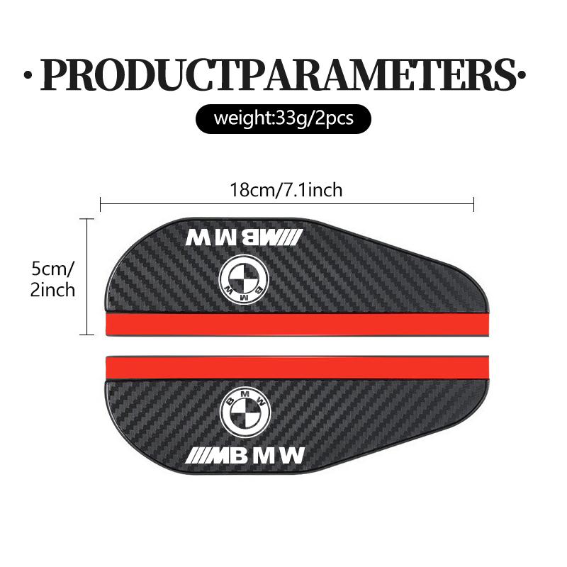 2PCS Car Rearview Mirror Rain Eyebrow Side Snow Sun Visor For BMW M Performance Alpina M3 M5 M6 X1 X3 X4 X5 G20 OF8