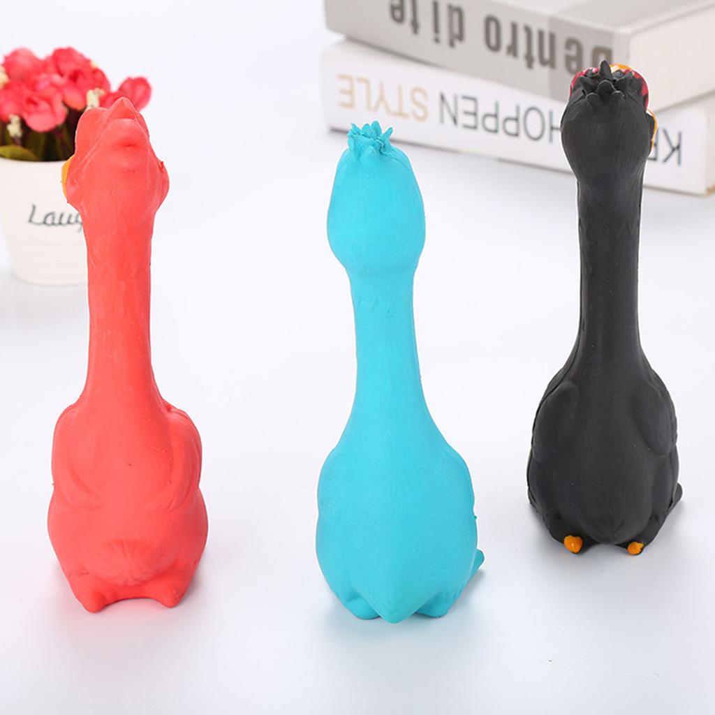 Screaming Chicken Dog Chew Toy Durable Latex Decompression Tool Gadgets Suitable for Friends Family Pets
