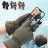 Polar Fleece Warm Ski Gloves Winter Thermal Snowboard Gloves Men Women Waterproof Gloves Anti-Slip Touch Screen Skiing Gloves