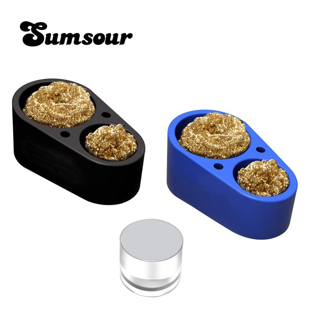 Soldering Iron Tip Cleaner Soft Silicone Tin Dross Box To Tin Cleaning Tool Resurrection Paste In Addition To Tin Ball With Base