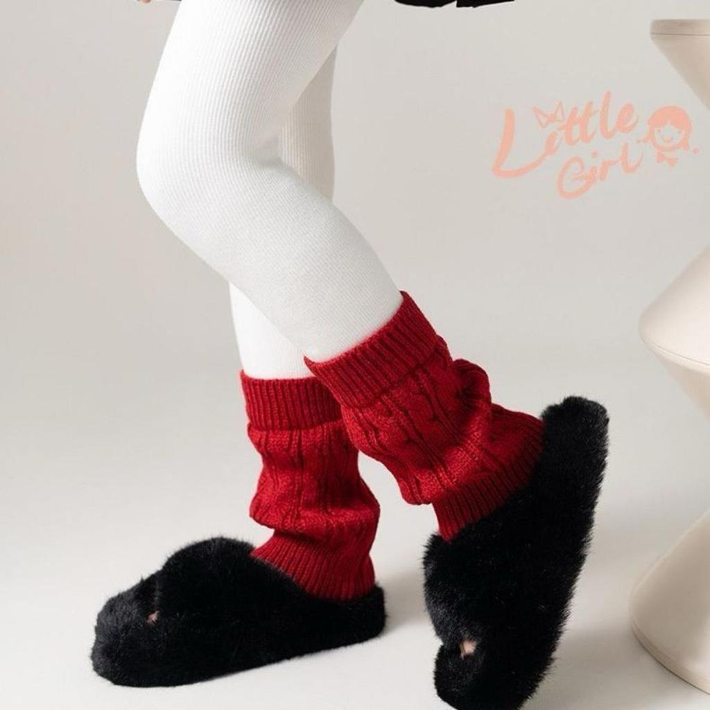 Модные женские гетры с подкладкой из флиса, вязаные косами, пэчворк - Теплые брюки из толстой шерсти ягненка с вертикальной полоской