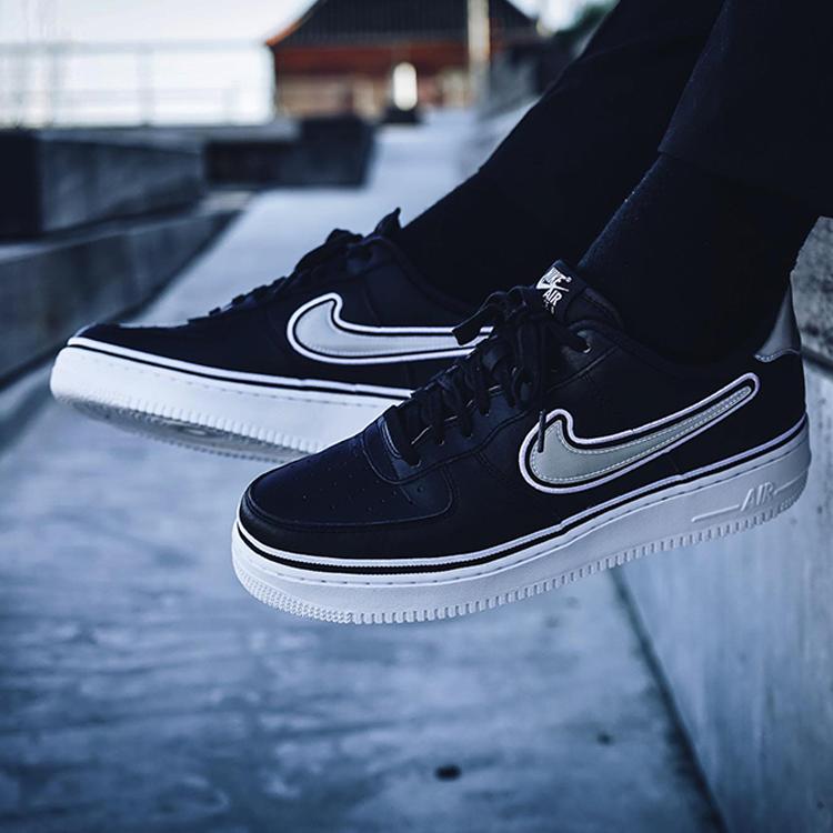 Nike Air Force 1 Low Sport Nba Черно-белый AJ7748-001