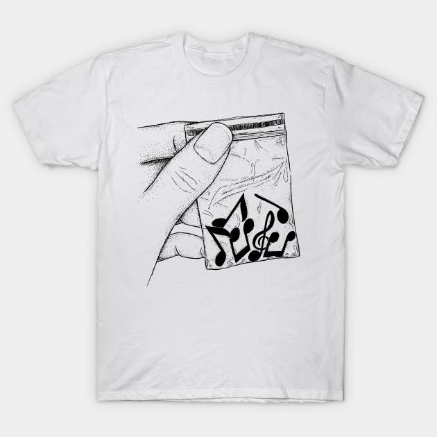 Asian Size Men Black Print T-shirt Music No-Cut Heat Transfer Print Cotton Tshirt