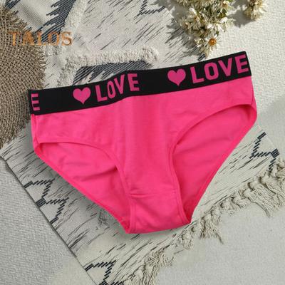 Женские трусики с буквенным принтом, бесшовные стринги, женские трусики-стринги с низкой талией, треугольные трусики, эластичные, не показывающие трусики-бикини
