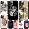 Чехол для телефона 'Анатомия Мозга' для iPhone 17 Air 16 15 14 13 12 Pro Max Plus Max Cover Shell coque