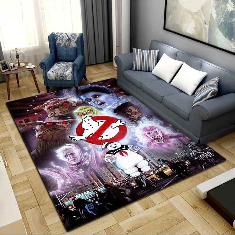 Ghostbusters Carpet Rug for Living Room Bedroom Home Sofa Decoration,Kids play Non-slip Floor Mat