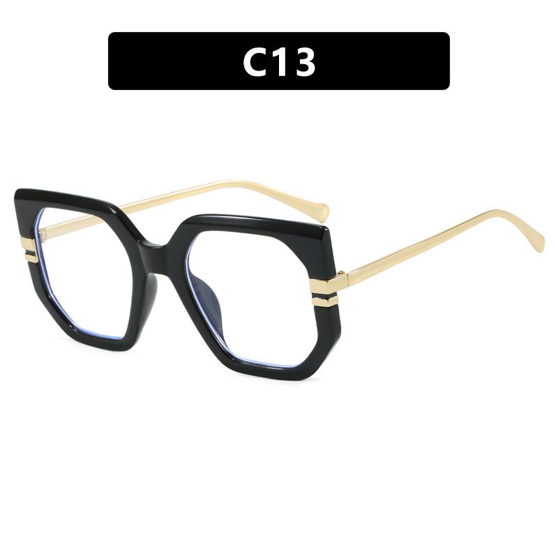 Irregular large frame sunglasses, new fashion sunscreen sunglasses, trendy personalized sunglasses, high-end women