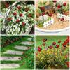10PCS Rust-proof Small Insects Stakes Plug-In Lawn Stake Garden Accessories Ladybug Stakes  Garden